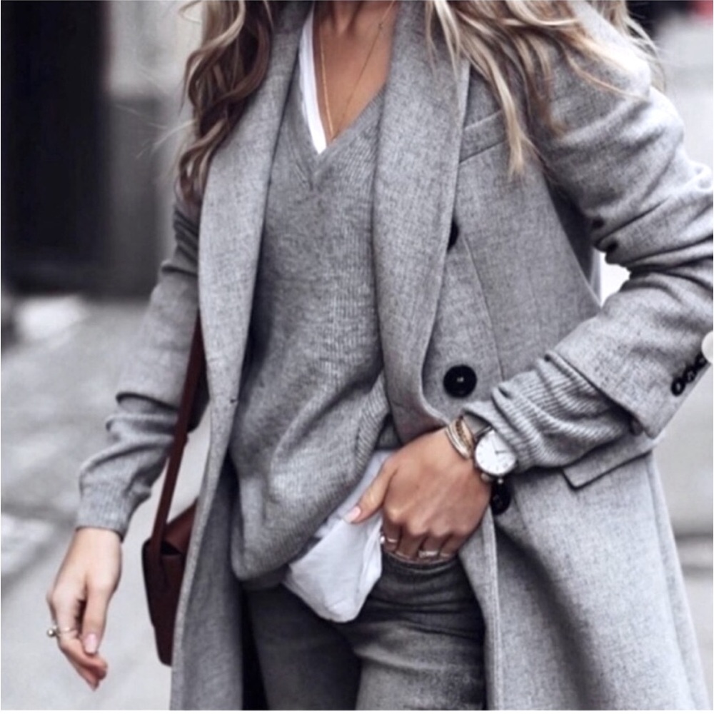 Zara Italian Manteco Wool Coat Premium size M